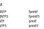 printf