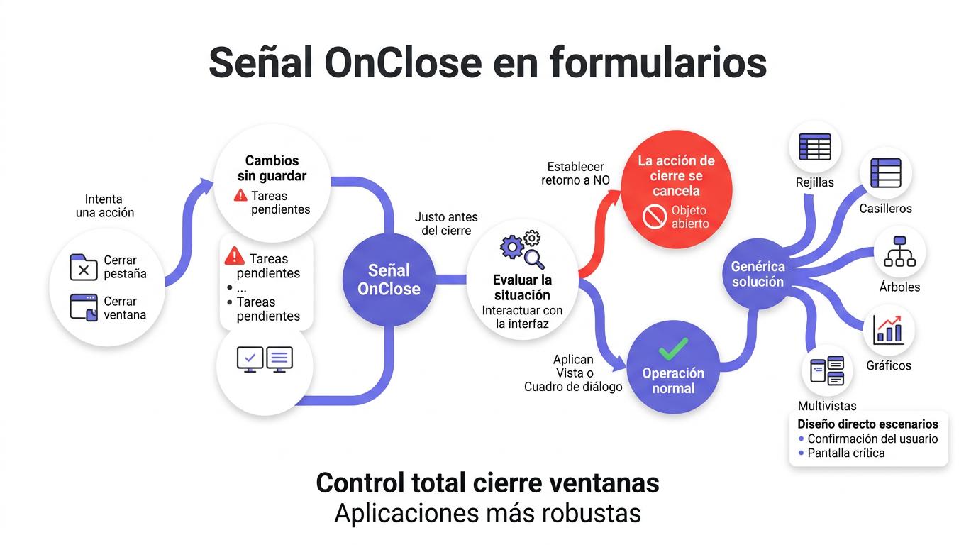 Diagrama Señal OnClose en formularios